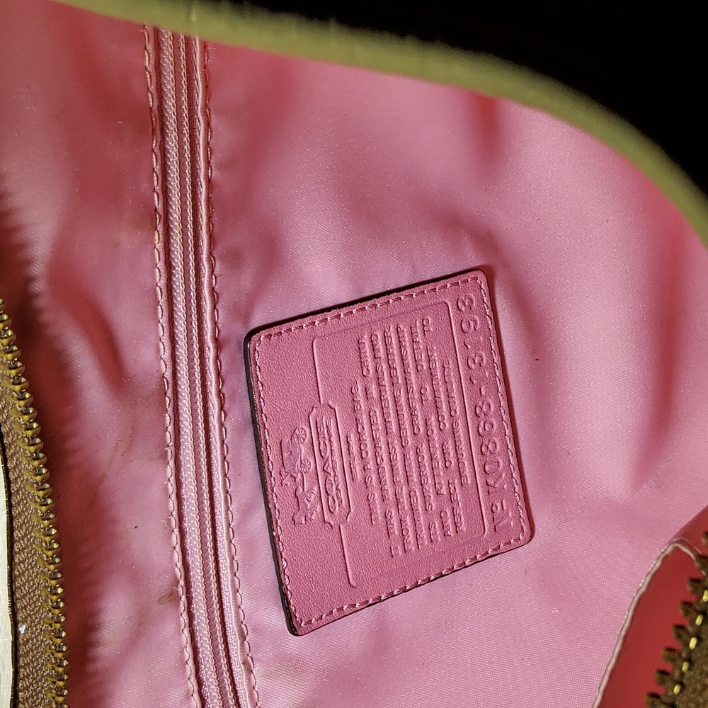 Coach Beige and Pink Women's Bag - Picture 12 of 14